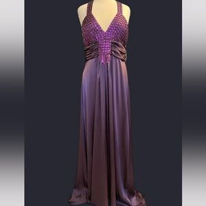 Deep Purple Y2K Style Prom Maxi Dress